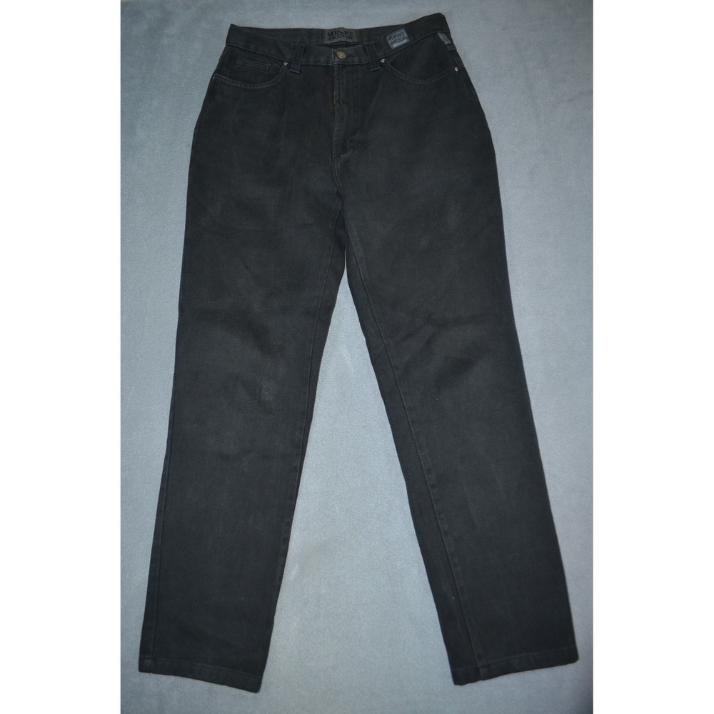 Versace Jeans Couture Pants Jeans Black Men's 30x30 Made in Italy Baggy Y2K